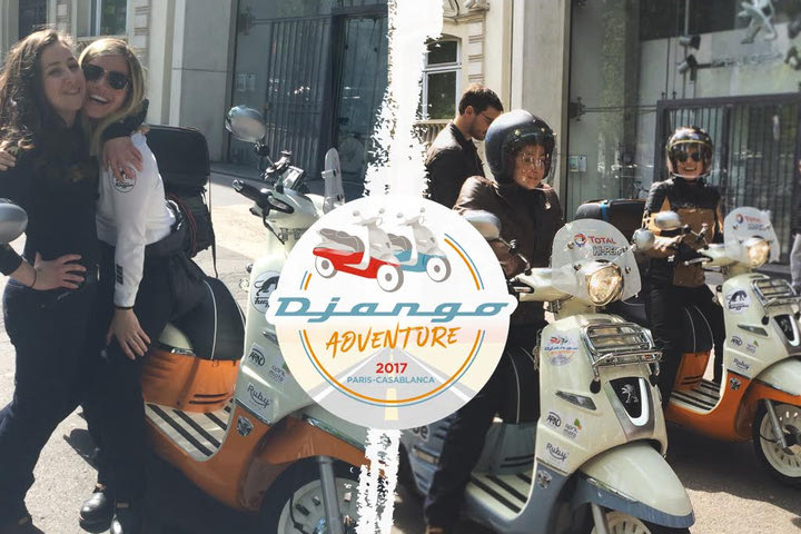Δύο φίλες με Django 125 κάνουν το Παρίσι – Καζαμπλάνκα