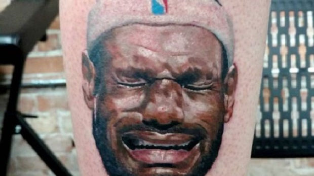 Το tattoo του fan του Τζόρνταν για τον ΛεΜπρόν Τζέιμς