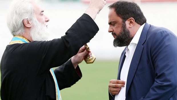 Παρουσία Μαρινάκη ο αγιασμός του Ολυμπιακού