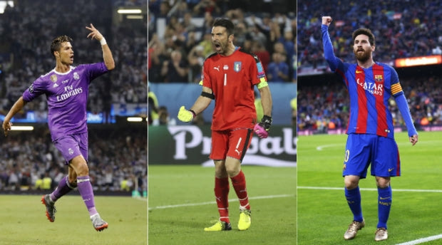Οι τρεις υποψήφιοι της UEFA για τον τίτλο του παίκτη της χρονιάς