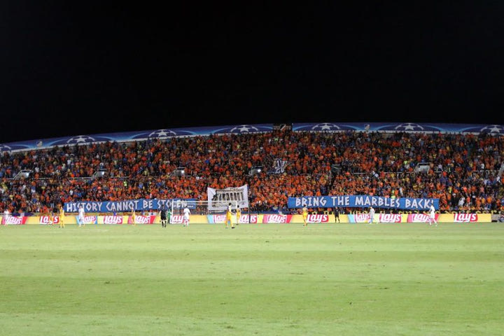 Ο παρατηρητής της UEFA συμφώνησε με το περιεχόμενο του πανό για τα μάρμαρα!
