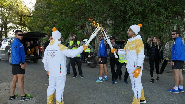 Μετέφερε την Ολυμπιακή Φλόγα ο Μανθάτης