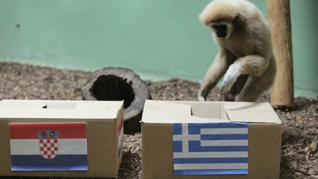 Η μαϊμού στο Ζάγκρεμπ “ψήφισε” Ελλάδα