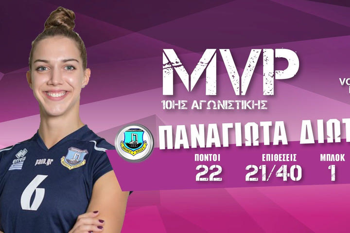 MVP της 10ης αγωνιστικής η Διώτη