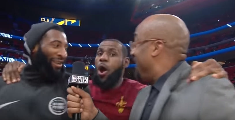 Ο LeBron έκανε… video bombing σε συνέντευξη αντιπάλου!