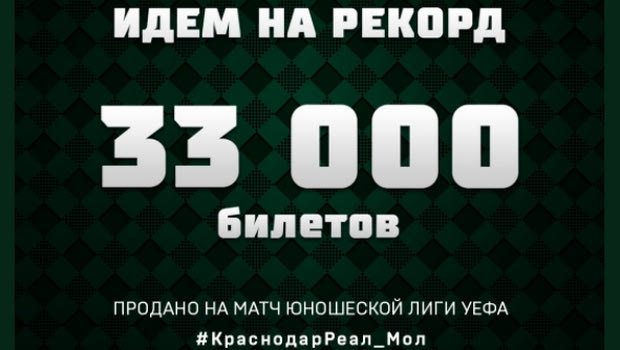 Διατέθηκαν 33.000 εισιτήρια σε αναμέτρηση του Youth League!