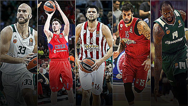 Aυτούς ψηφίσατε: Η κορυφαία πεντάδα της EuroLeague!