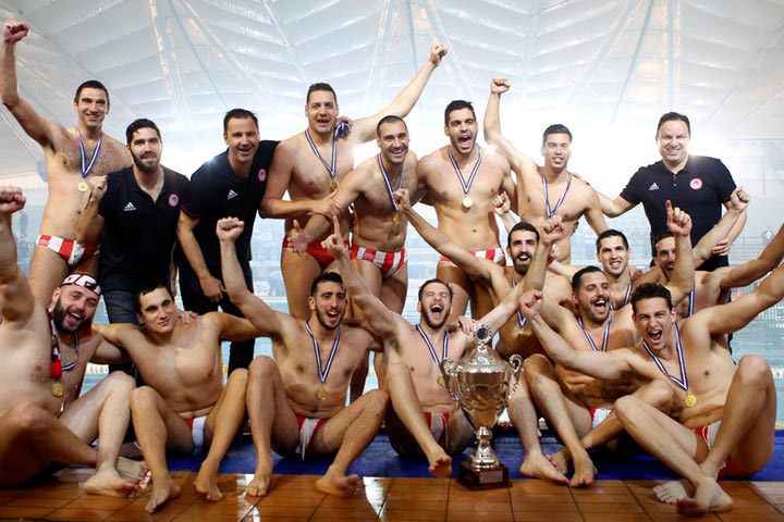 Κυπελλούχος Ελλάδας ο Ολυμπιακός, 14-8 τη Γλυφάδα