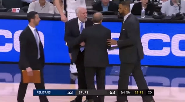Ο Popovich αποβλήθηκε έπειτα από 47 δευτερόλεπτα στο δεύτερο ημίχρονο!