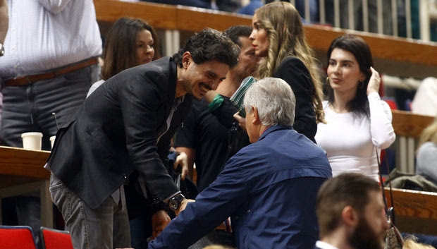 Στο ΟΑΚΑ για το παιχνίδι με τη Ρεάλ Μαδρίτης ο Δημήτρης Γιαννακόπουλος
