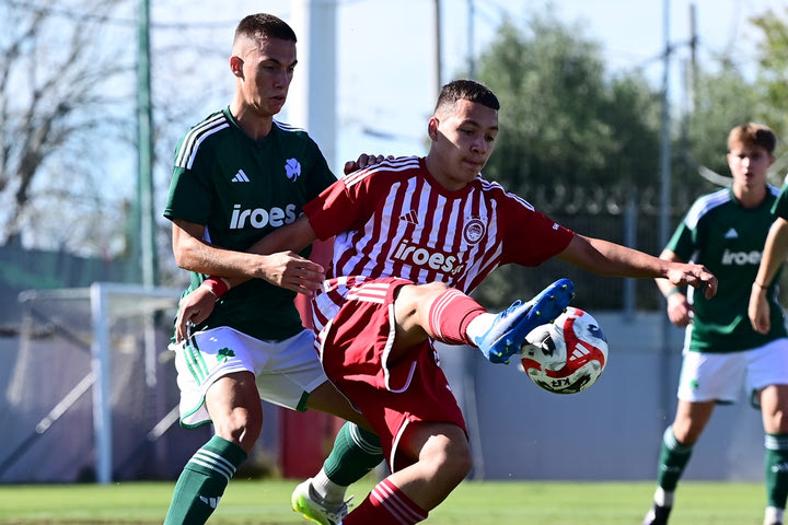 Κ17 Ολυμπιακός – Παναθηναϊκός 2-2: Χορταστική ισοπαλία στο ντέρμπι των Εφήβων