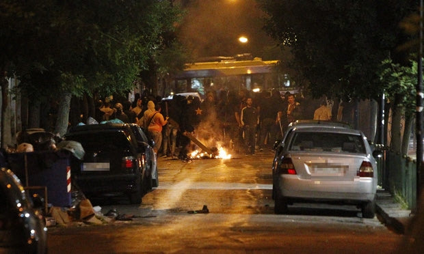 Δύο αστυνομικοί τραυματίες στα επεισόδια