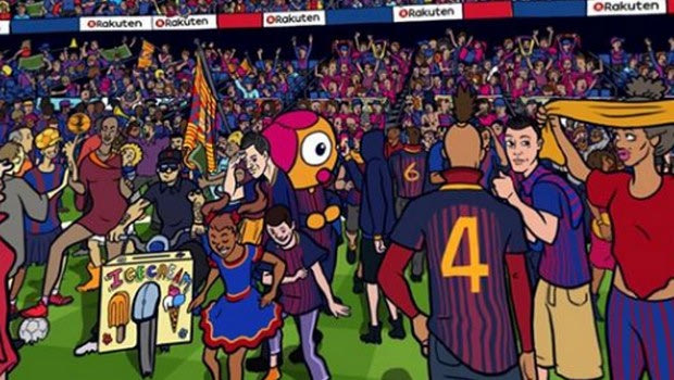 Where’s Messi: Το εκπληκτικό σκίτσο 360 μοιρών της Μπαρτσελόνα