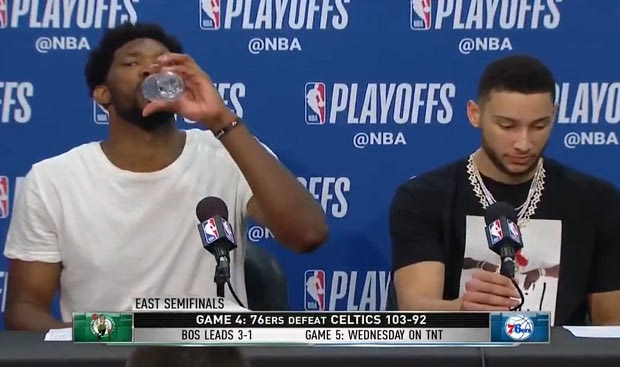 Ο Embiid ήταν… υπερβολικά διψασμένος μετά τη νίκη επί των Celtics