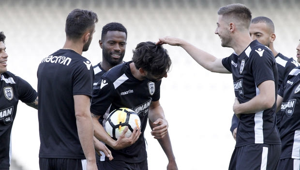 Η προπόνηση του ΠΑΟΚ στο ΟΑΚΑ πριν τον τελικό