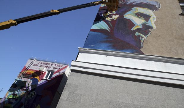 Έφτιαξαν graffiti του Μέσι δίπλα σε αυτό του Ρονάλντο στο Καζάν