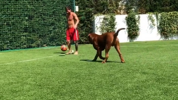 Ο Μέσι “ζάλισε” στις ντρίμπλες τον σκύλο του (VIDEO)