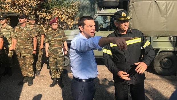 Τσίπρας στο Μάτι: Ανείπωτη θλίψη μα και απέραντος σεβασμός