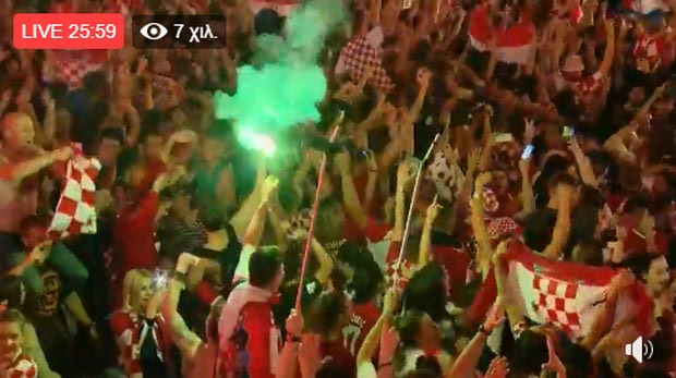 LIVE STREAM: “Καίγεται” το Ζάγκρεμπ για τον θρίαμβο της Κροατίας