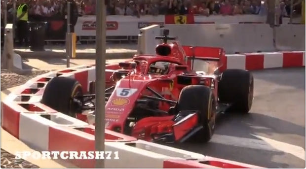 Ατύχημα για τον Φέτελ στο φεστιβάλ της Ferrari (VIDEO)
