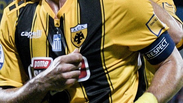 Με το μήνυμα της UEFA κατά του ρατσισμού στη φανέλα της η ΑΕΚ