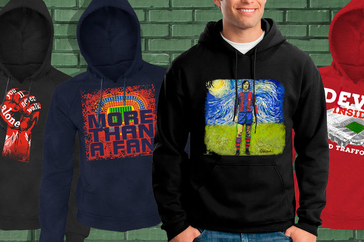 Footshirts: Ζεστά και ξεχωριστά football & pop culture hoodies