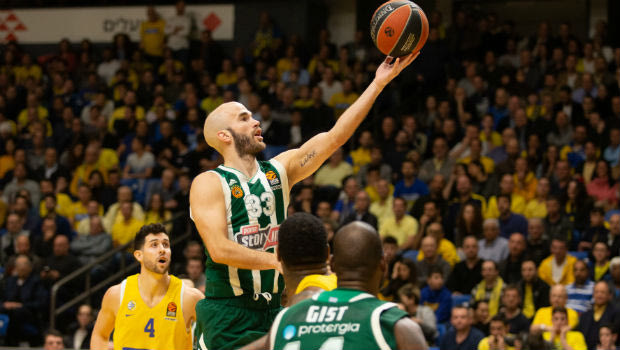 Μακάμπι – Παναθηναϊκός 84-75: Διπλή ήττα στο Τελ Αβίβ