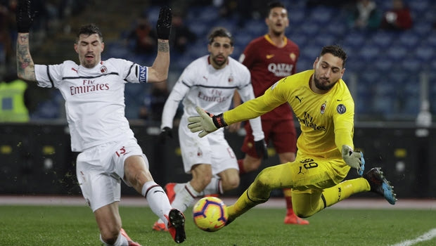 Ρόμα – Μίλαν 1-1: Ο Ντoναρούμα χάρισε βαθμό στους “ροσονέρι”