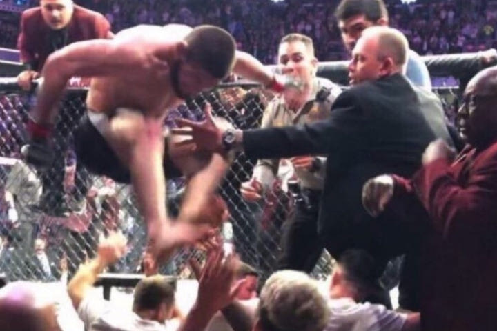 O Khabib παραλίγο να τραυματίσει τον Di Caprio στο μπάχαλο με τον McGregor