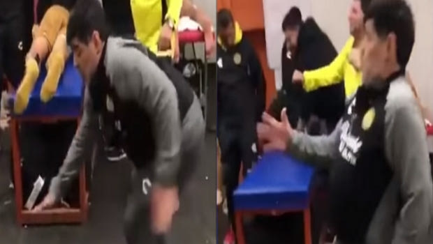 Χορευτικό σόου Μαραντόνα στα αποδυτήρια