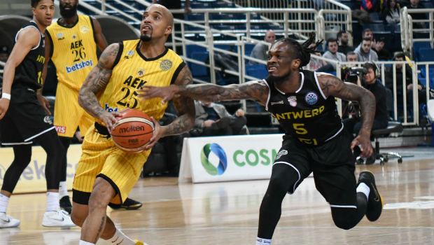 ΑΕΚ – Αντβέρπ 77-76: Καρδιοχτύπησε, αλλά πήρε την 1η θέση