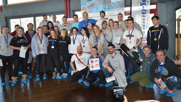 Δύο νέα εθνικά ρεκόρ στους αγώνες ελεύθερης κατάδυσης στο κολυμβητήριο Γαλατσίου