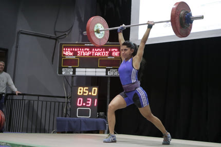 Άρση Βαρών: Την 8η θέση στο Ευρωπαϊκό κατέλαβε η Πιπιλιαρίδου