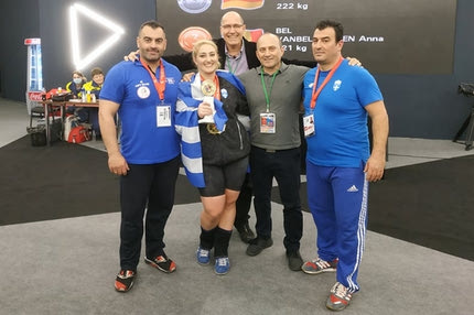 Άρση Βαρών: Πρωταθλήτρια Ευρώπης η Κωνσταντινίδη