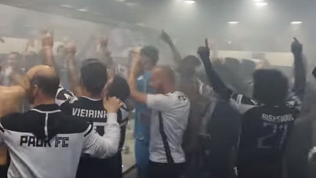 ΠΑΟΚ: Πάρτι στα αποδυτήρια με το “We are the Champions”