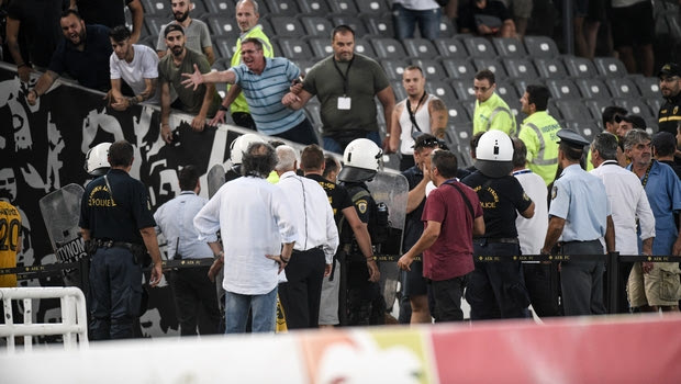 Εικόνες από την ένταση στο ΟΑΚΑ μετά το ΑΕΚ – Ξάνθη