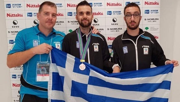 Πινγκ πονγκ ΑμεΑ: Τρίτος στην Ιαπωνία ο Μουχθής