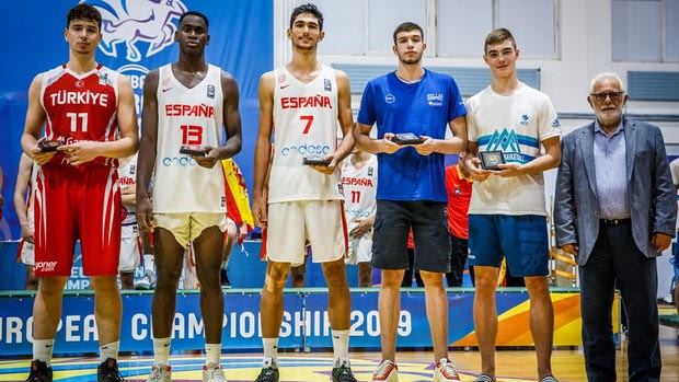 EuroBasket U18: Στην κορυφαία πεντάδα ο Ρογκαβόπουλος, MVP ο Αλντάμα