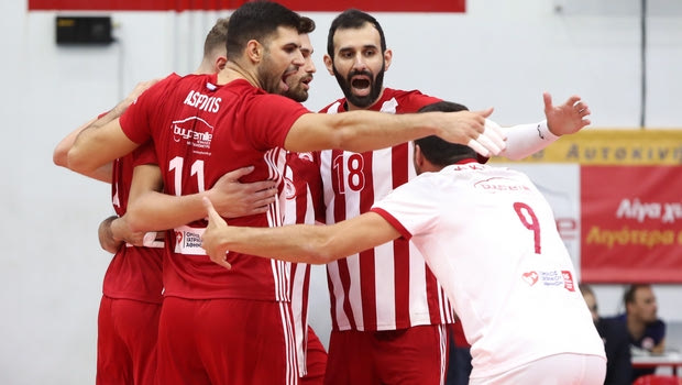 Volley League ανδρών: Έκανε το 4/4 ο Ολυμπιακός