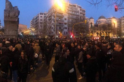 Το συλλαλητήριο του ΠΑΟΚ στην Καμάρα