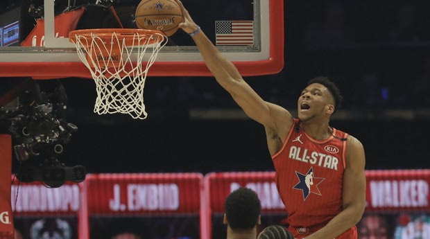 2020 ΝΒΑ All-Star Game: Τα καρφώματα του Αντετοκούνμπο στην πρώτη περίοδο