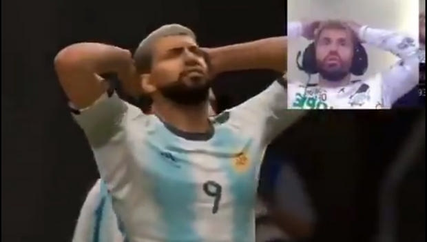 Η συγχρονισμένη αντίδραση του Αγκουέρο σε FIFA 20 και πραγματική ζωή