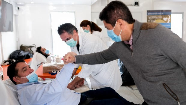 Κορονοϊός: Μεγάλη ανταπόκριση για την εθελοντική αιμοδοσία στο ΣΕΦ