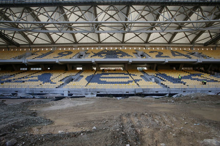 ΑΕΚ: Πήρε μορφή η κεντρική εξέδρα, εντυπωσιακές εικόνες στην OPAP Arena