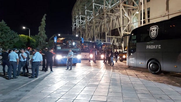 Ολυμπιακός: Η αποχώρηση της αποστολής από την Τούμπα