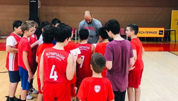 Ολυμπιακός: Ο Σπανούλης επισκέφτηκε το “Summer Workout” των Ακαδημιών