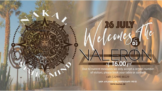 To NAKAL- State of Mind υποδέχεται τον Dj Valeron για το απόλυτο beach party experience