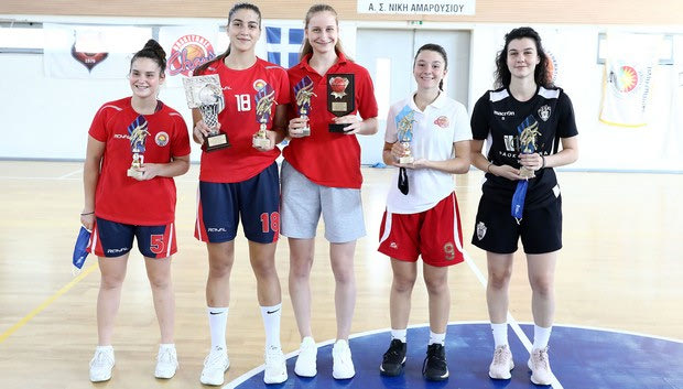 Πανελλήνιο Νεανίδων: MVP η Χατζηλεοντή, μαζί της στην πεντάδα η Μποσγανά