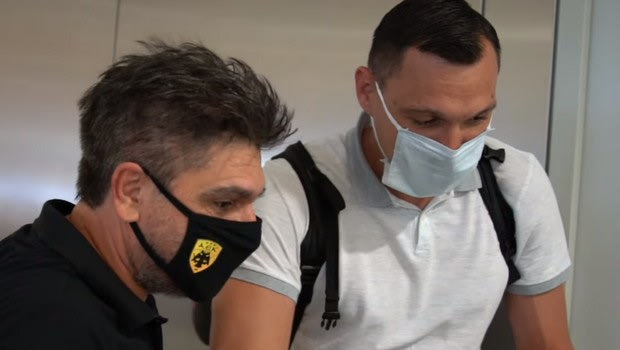 Το καλωσόρισμα της ΑΕΚ στον Γιόνας Ματσιούλις