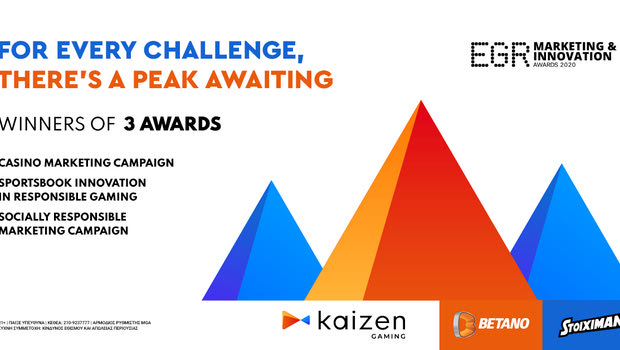 Τρία βραβεία στα EGR Marketing & Innovation Awards 2020 για την Kaizen Gaming